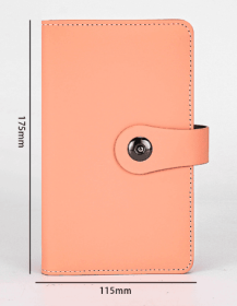 Business Card Holder Book, Business Card Book Case PU Leather Organization Binder Name ID Card Holder for Men & Women, Up to 96 Cards Capacity